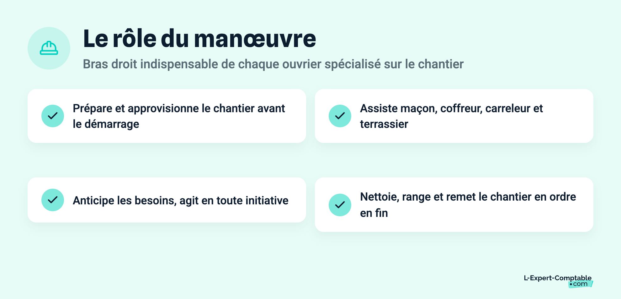 Le rôle du manœuvre
